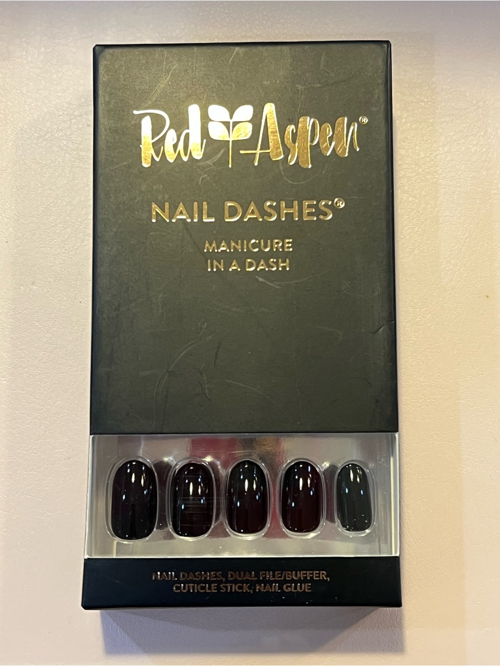 *NEW* Red Aspen Nail Dashes Press-On Nails – Alison’s Little Black Dress